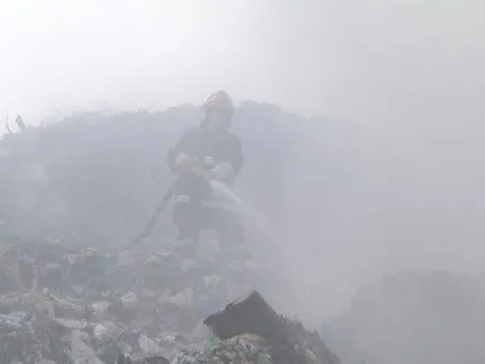 В Хмельницком горел полигон твердых отходов