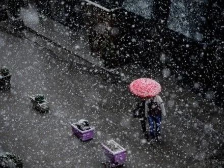 У Києві завтра очікують мокрий сніг