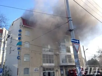 В Одессе горел бизнес-центр