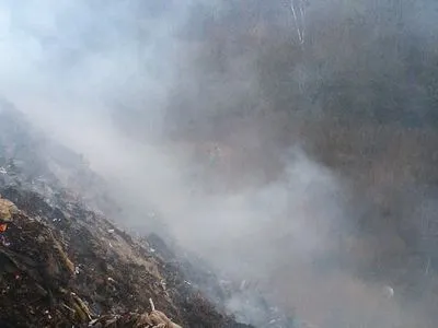 Свалка горит в Полтавской области