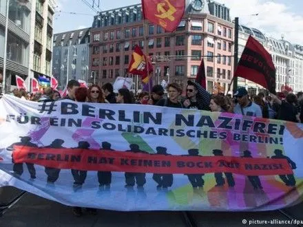В Берлине состоялась акция протеста против правых популистов