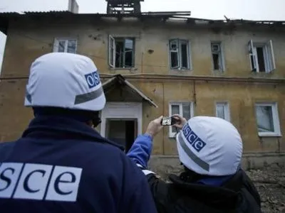 СММ ОБСЕ: в Виноградном Донецкой области осколками были повреждены здания и ранен человек