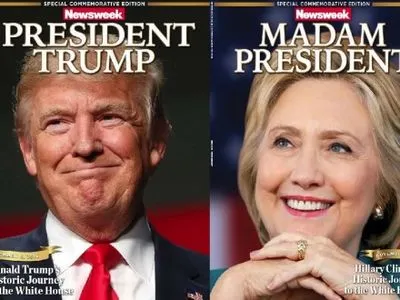В США на прилавки попал журнал Newsweek с фото Х.Клинтон и подписью "Мадам президент"