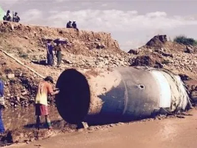 В Мьянме на нефритовую шахту упала деталь космического корабля