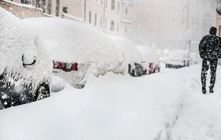 Рекордное количество снега выпало в Стокгольме