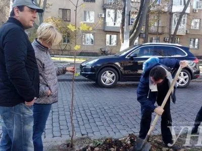 В Одессе прошла акция "Посади дерево"