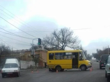Маршрутка с пассажирами попала в ДТП в Кропивницком