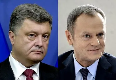 П.Порошенко обсудил с Д.Туском состояние подготовки саммита Украина-ЕС