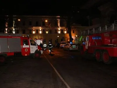 Торговый центр горел на Греческой площади в Одессе