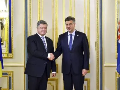 П.Порошенко зустрівся із прем’єром Хорватії
