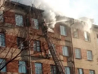 В Харькове горит 6-этажный дом