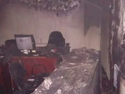Офисное помещение горело в Киевской области