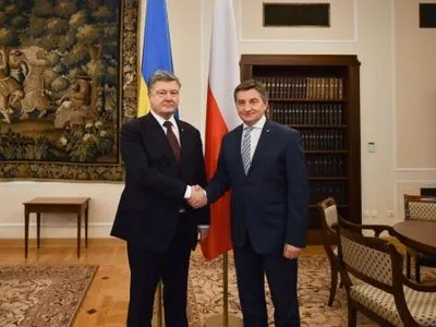 Президент Украины встретился с Маршалком польского Сейма