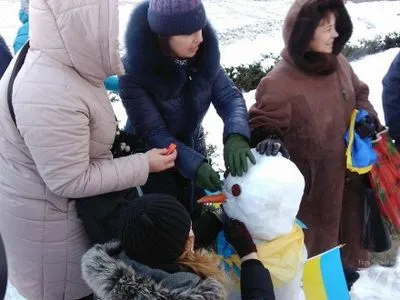 Акция "Волонтерский снеговик" состоялась в Кропивницком