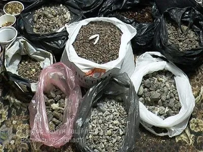 Луцкая полиция изъяла 100 кг янтаря