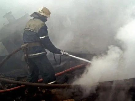 Бункерное здание горело в Донецкой области