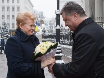 Д.Грибаускайте прибула на зустріч з Президентом України