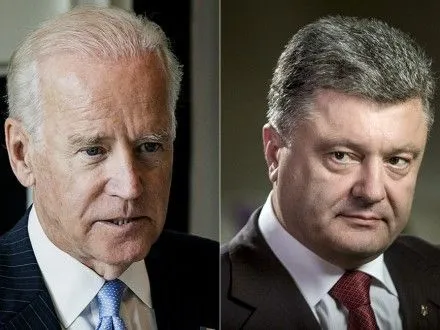 П.Порошенко і Дж.Байден обговорили телефоном ситуацію на Донбасі