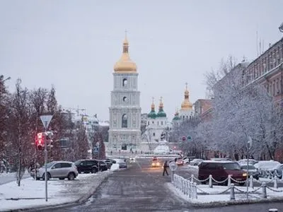 Сегодня в Киеве будет падать небольшой снег