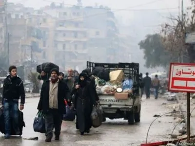 Близько 5 тис. осіб покинули підконтрольну повстанцям частину Алеппо