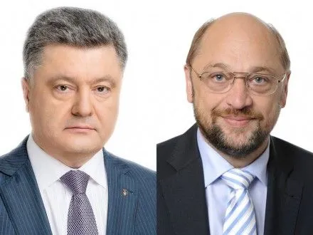 М.Шульц підтвердив П.Порошенку готовність ЄП завершити процедури щодо "безвізу" Україні (доповнено)