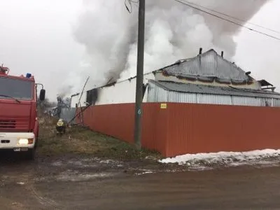В Закарпатской области горели склады одного из предприятий