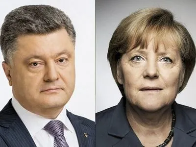 П.Порошенко і А.Меркель обговорили припинення вогню на Донбасі та звільнення заручників