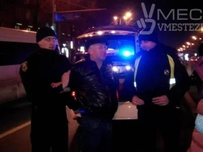 Діючий підполковник поліції п'яним потрапив у ДТП у Запоріжжі