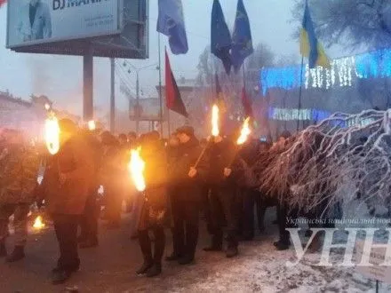 Факельное шествие "Марш чести" прошло в Запорожье