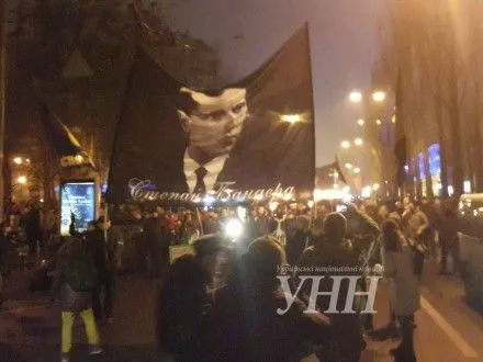 В Киеве началось факельное шествие по случаю дня рождения С.Бандеры