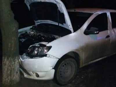 Водитель врезался в дерево в Кропивницком