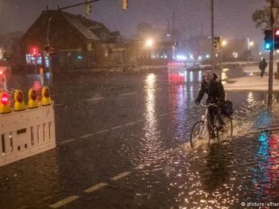 В Германии началось затопление из-за урагана