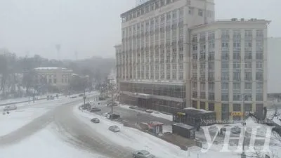 Киевлян призвали быть осторожными из-за сильных снегопадов
