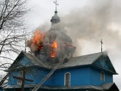 В Черкасской области горела церковь