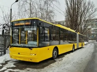 В ночь с 12 на 13 января внесены изменения в работу киевского троллейбуса № 91Н