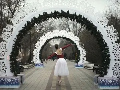 В Ростове-на-Дону балерина станцевала на морозе