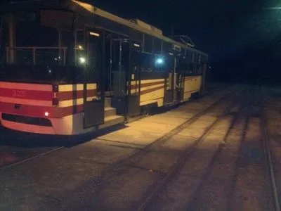 Пожар произошел в киевском трамвае