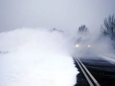 Прикарпатья Польши замело снегом