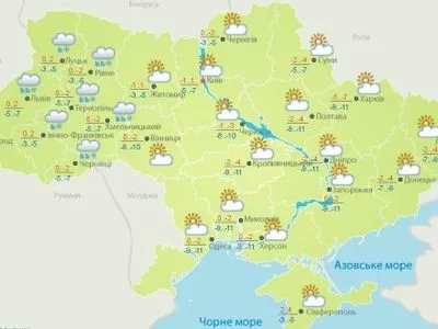 Сьогодні в Україні переважно без опадів