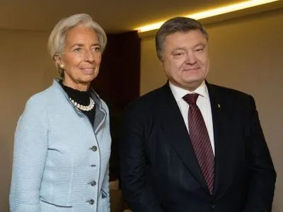 П.Порошенко проводить переговори з директором МВФ К.Лагард