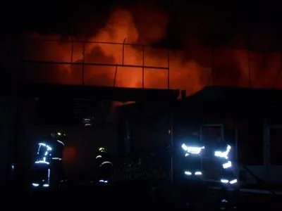 Ночью в Киеве горел рынок