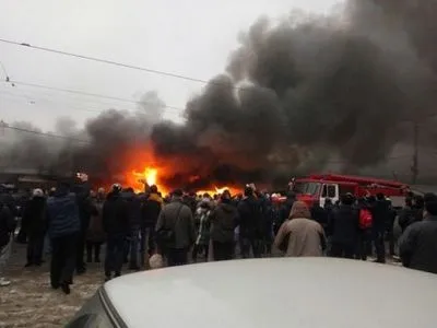 В Одессе горел рынок "Привоз"