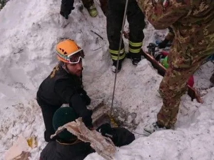 Кількість жертв через сходження лавини на готель в Італії зросла до 15