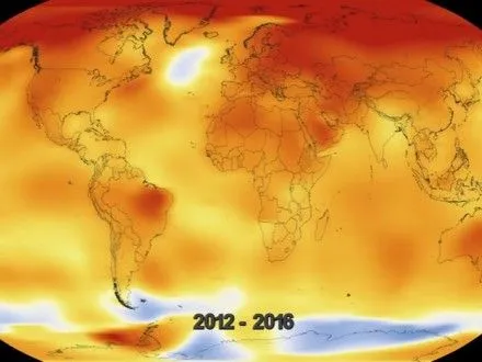 У NASA створили ролик про зміну температури на планеті за 137 років
