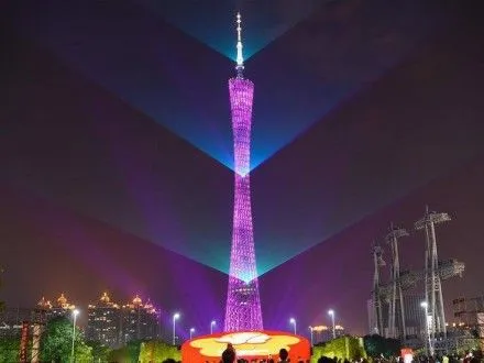 До свята весни або Нового року у Китаї відбулося світлове шоу
