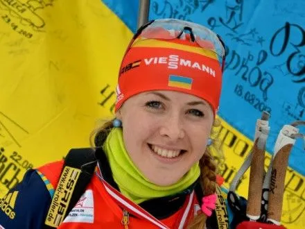 Украинка Ю.Джима завоевала "золото" на чемпионате Европы по биатлону