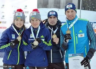Сборная Украины по биатлону в смешанной эстафете завоевала "бронзу" на чемпионате Европы