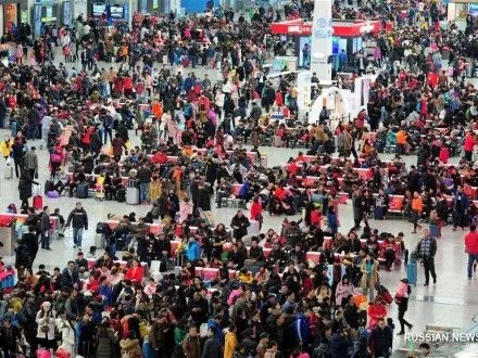 Через святкування Нового року у Китаї стався пасажирський бум
