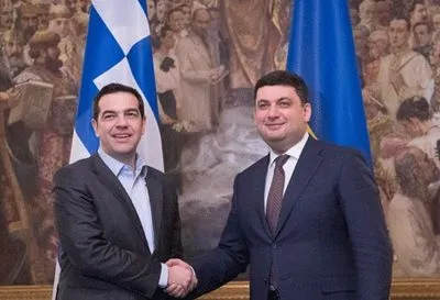 В.Гройсман начал переговоры с Премьер-министром Греции о сотрудничестве