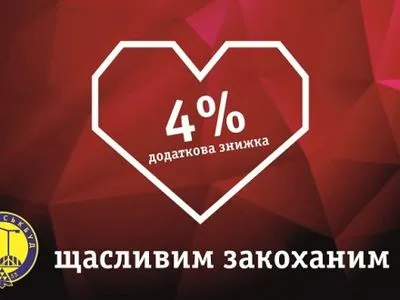 “Київміськбуд” дарує додаткову знижку до Дня закоханих